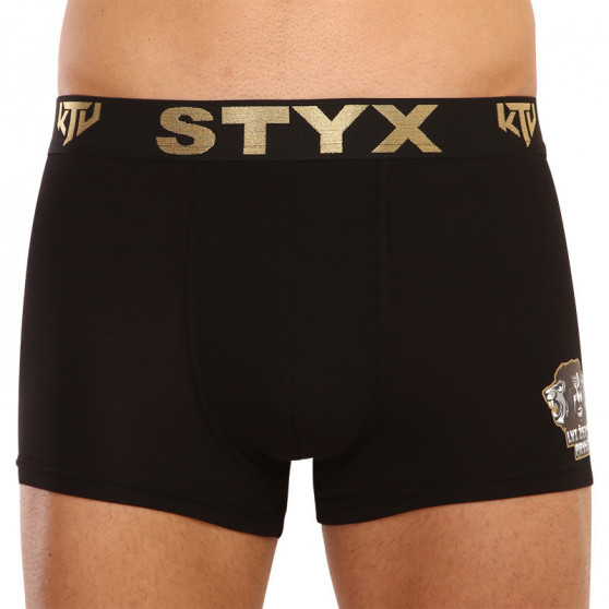 Boxers para hombre Styx / KTV sports caucho negro - caucho negro (GTCL960)