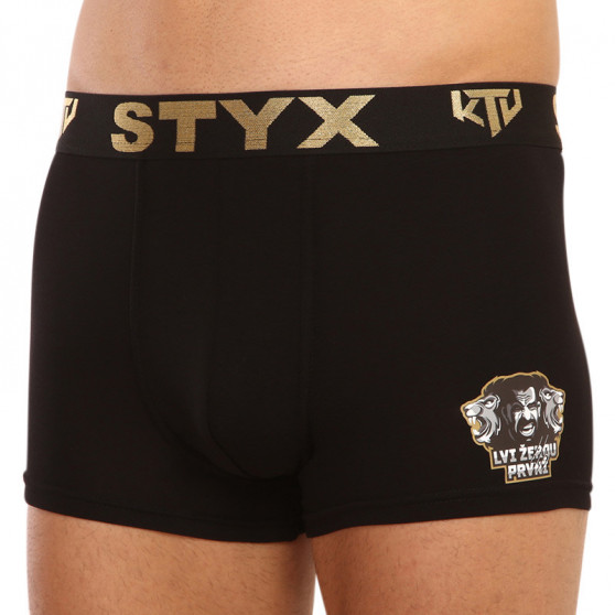 Boxers para hombre Styx / KTV sports caucho negro - caucho negro (GTCL960)