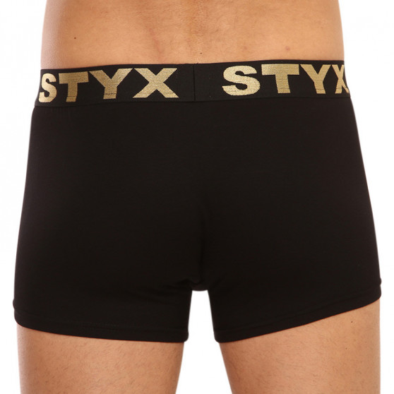 Boxers para hombre Styx / KTV sports caucho negro - caucho negro (GTCL960)