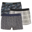 3PACK Boxers para hombre Molvy multicolor (MP-10272833-BEU)