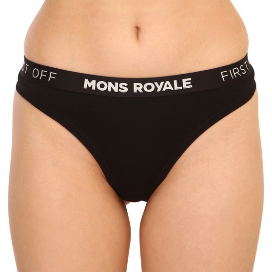 Tanga de mujer Mons Royale merino negro (100311-1015-001)