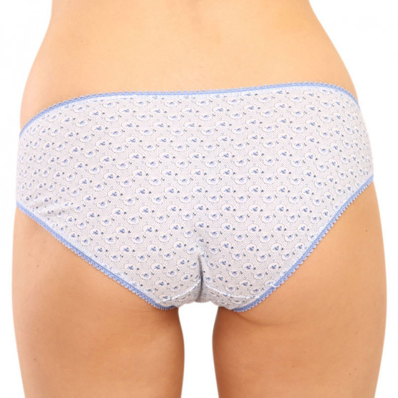 3PACK bragas de mujer Molvy azul (3MD-792-KEU)