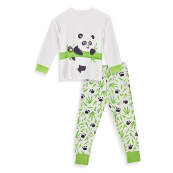 Alegre pijama infantil Dedoles Panda y bambú (D-K-SW-KP-C-C-1443)