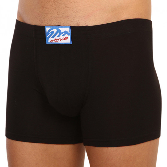 Boxers para hombre Styx largo clásico elástico negro (F961)