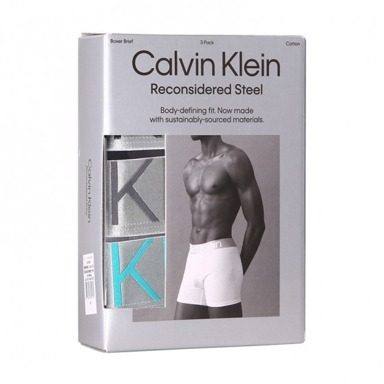 3PACK Boxers para hombre Calvin Klein multicolor (NB3131A-13C)