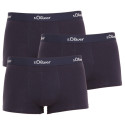 3PACK Boxers de hombre S.Oliver azul oscuro (JH-34H-18617715)