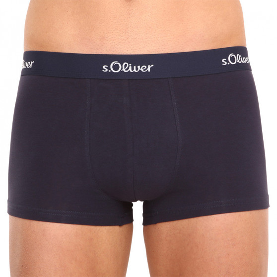 3PACK Boxers de hombre S.Oliver azul oscuro (JH-34H-18617715)