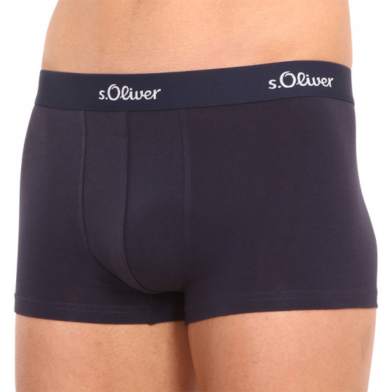 3PACK Boxers de hombre S.Oliver azul oscuro (JH-34H-18617715)