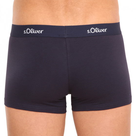 3PACK Boxers de hombre S.Oliver azul oscuro (JH-34H-18617715)