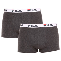 2PACK Boxers para hombre Fila gris (FU5016/2-248)