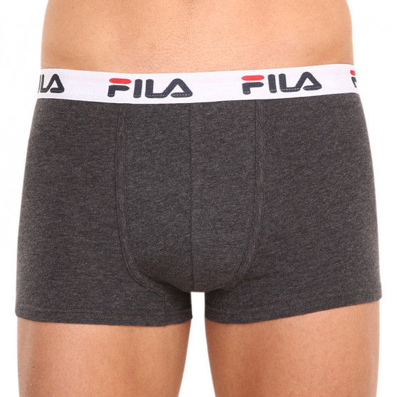 2PACK Boxers para hombre Fila gris (FU5016/2-248)