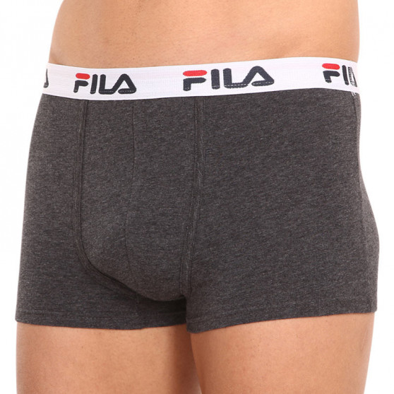 2PACK Boxers para hombre Fila gris (FU5016/2-248)