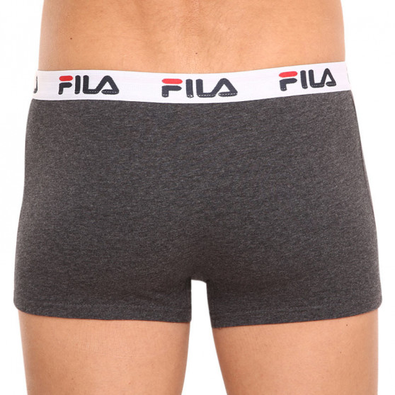 2PACK Boxers para hombre Fila gris (FU5016/2-248)