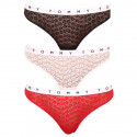 3PACK tanga de mujer Tommy Hilfiger multicolor (UW0UW02524 0X0)