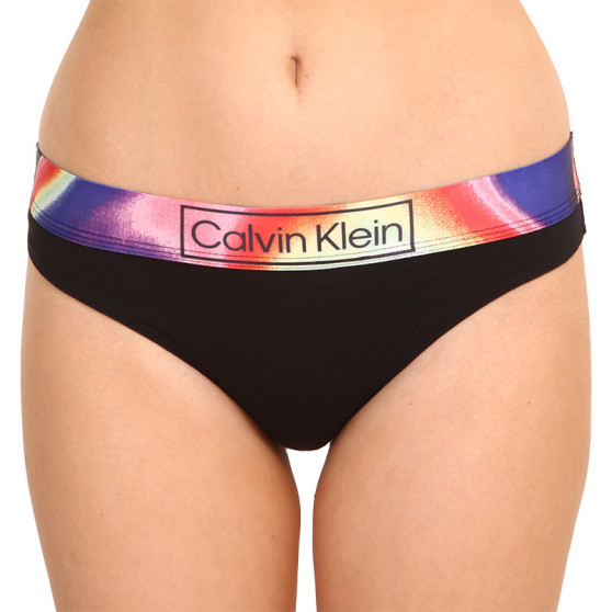 Tanga de mujer Calvin Klein negro (QF6857E-UB1)