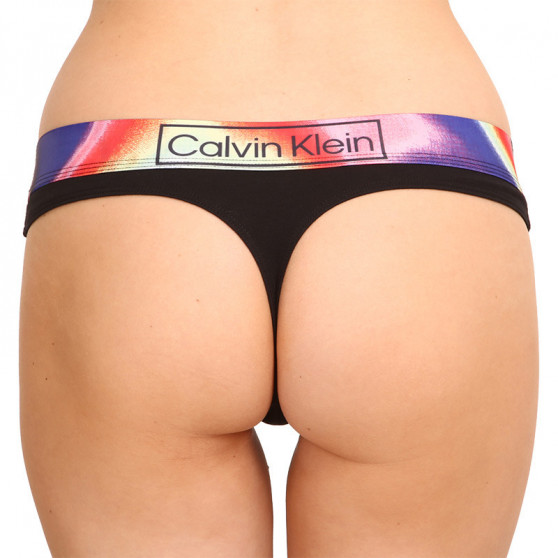 Tanga de mujer Calvin Klein negro (QF6857E-UB1)