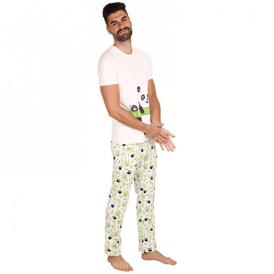 Alegre pijama de hombre Dedoles Panda y bambú (D-M-SW-MP-C-C-1443)