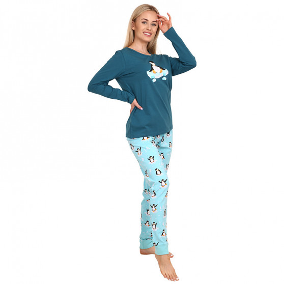 Alegre pijama de mujer Dedoles Pingüino sobre hielo (D-W-SW-WP-C-C-1450)