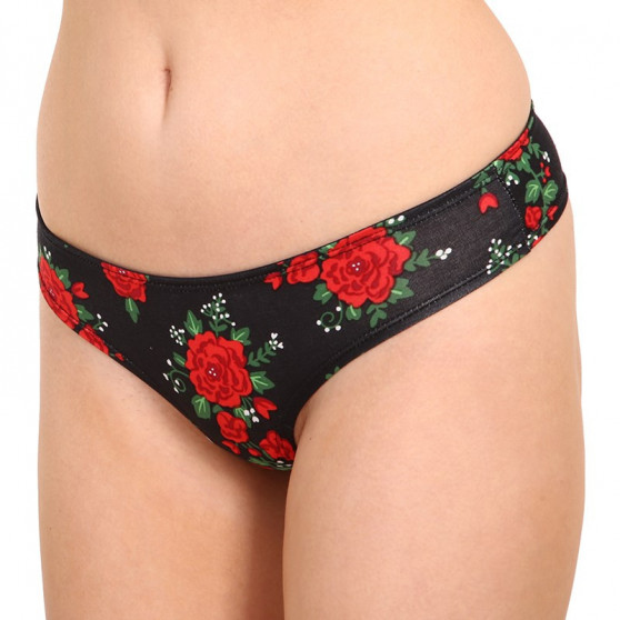 Alegres bragas brasileñas para mujer Dedoles Roses (D-W-UN-BL-C-C-139)