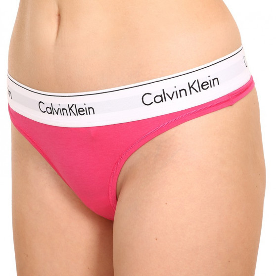 Tanga de mujer Calvin Klein rosa (F3786E-VGY)