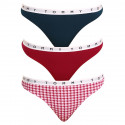 3PACK tanga de mujer Tommy Hilfiger multicolor (UW0UW02521 0XR)