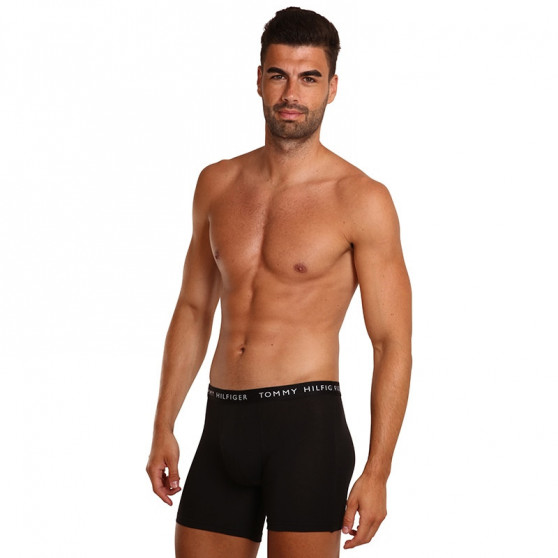 3PACK Boxers para hombre Tommy Hilfiger negro (UM0UM02204 0TE)