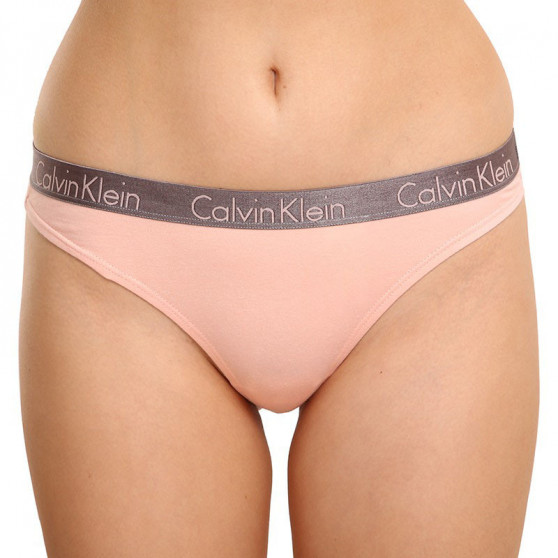 3PACK tanga de mujer Calvin Klein multicolor (QD3560E-1CZ)