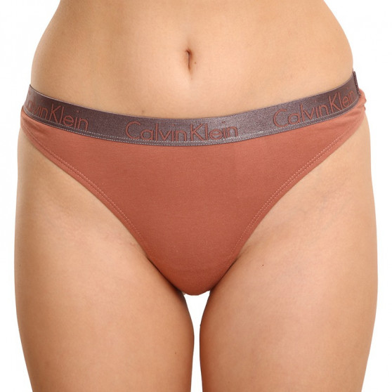 3PACK tanga de mujer Calvin Klein multicolor (QD3560E-1CZ)