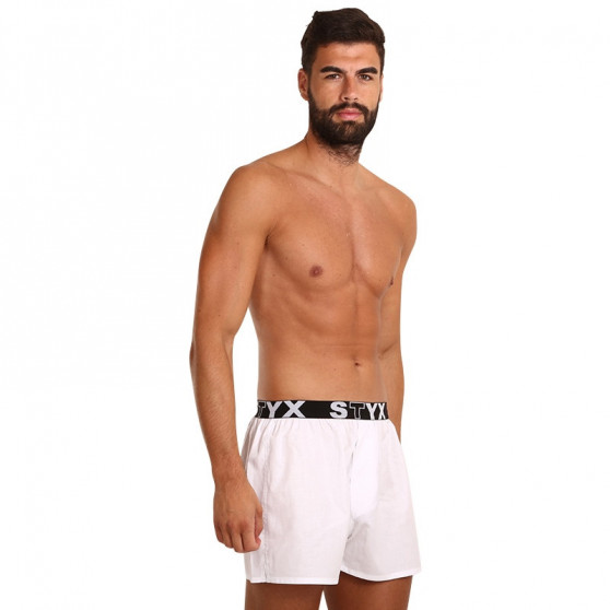 Calzones de hombre Styx sport elastic blanco (B1061)