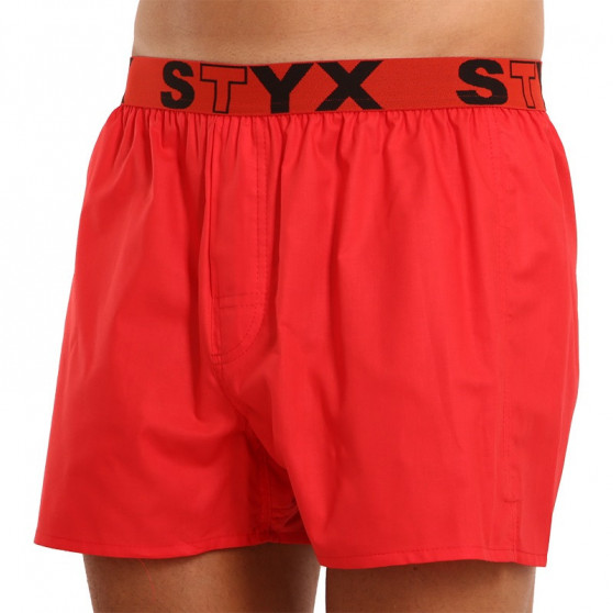 Calzones de hombre Styx sport elastic rojo (B1064)