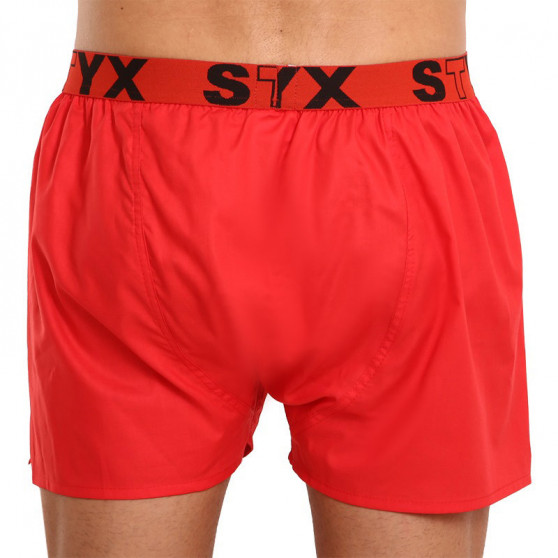 Calzones de hombre Styx sport elastic rojo (B1064)