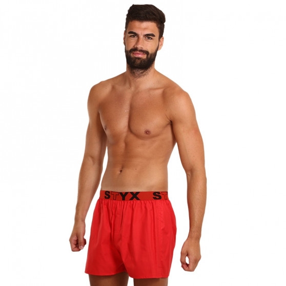 Calzones de hombre Styx sport elastic rojo (B1064)