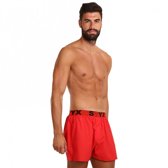 Calzones de hombre Styx sport elastic rojo (B1064)