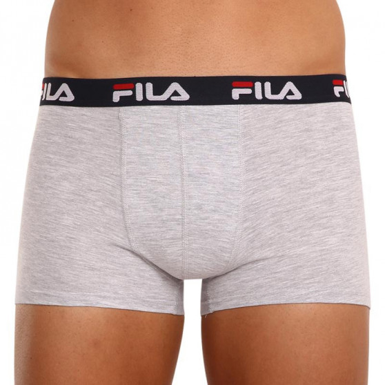 2PACK Boxers para hombre Fila gris (FU5142/2-400)