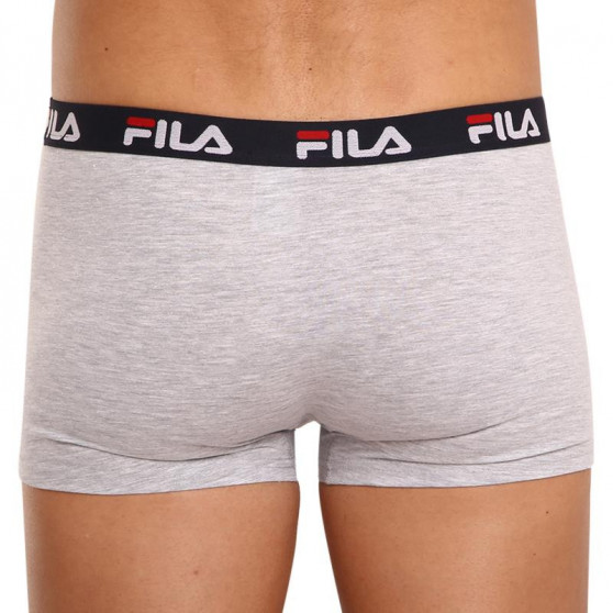 2PACK Boxers para hombre Fila gris (FU5142/2-400)