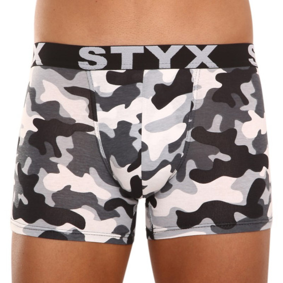 Boxers para hombre Styx largo arte deportes goma camuflaje (U1457)