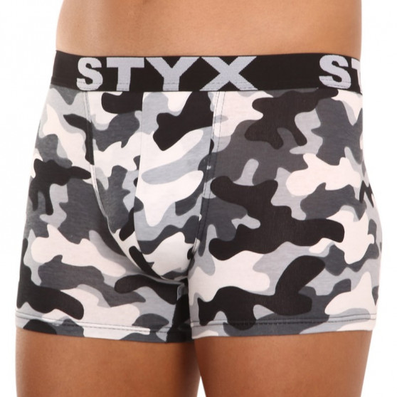 Boxers para hombre Styx largo arte deportes goma camuflaje (U1457)