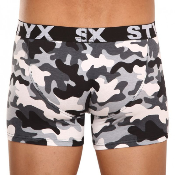 Boxers para hombre Styx largo arte deportes goma camuflaje (U1457)