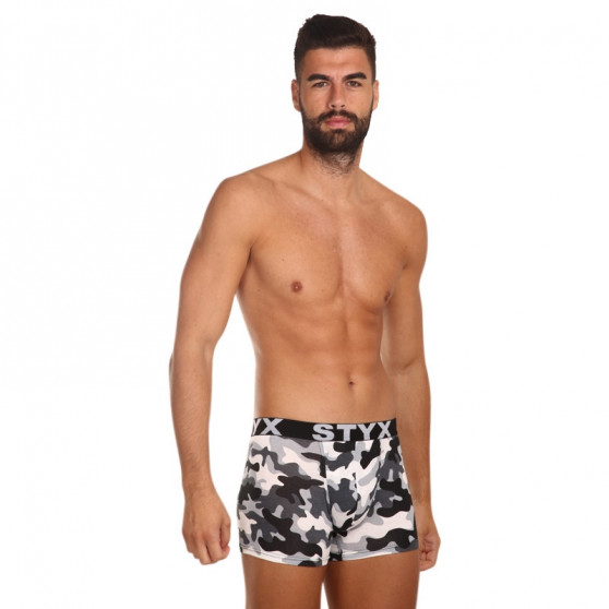 Boxers para hombre Styx largo arte deportes goma camuflaje (U1457)