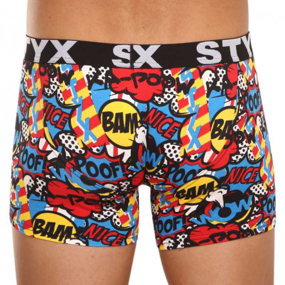 Boxers boxer para hombre Styx arte largo deportes goma puff (U1153)