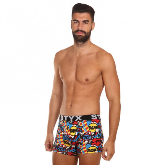 Boxers boxer para hombre Styx arte largo deportes goma puff (U1153)