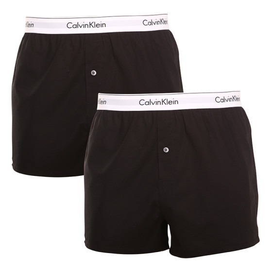 2PACK Calzones de hombre Calvin Klein negro (NB1396A-001)