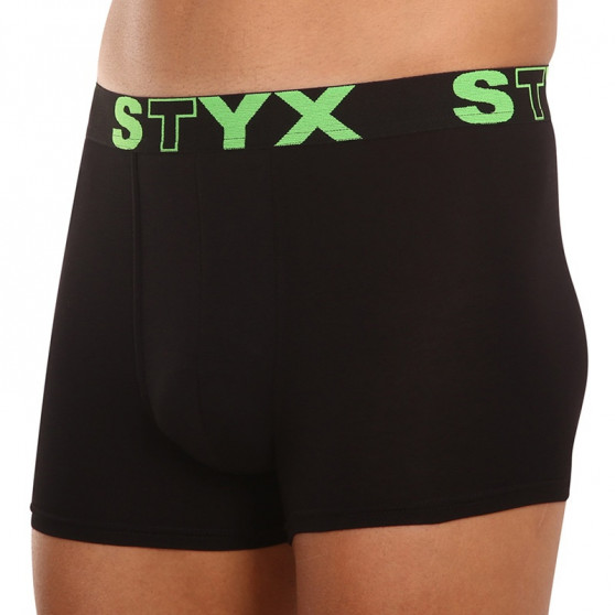 Boxers para hombre Styx goma deportiva negro (G962)