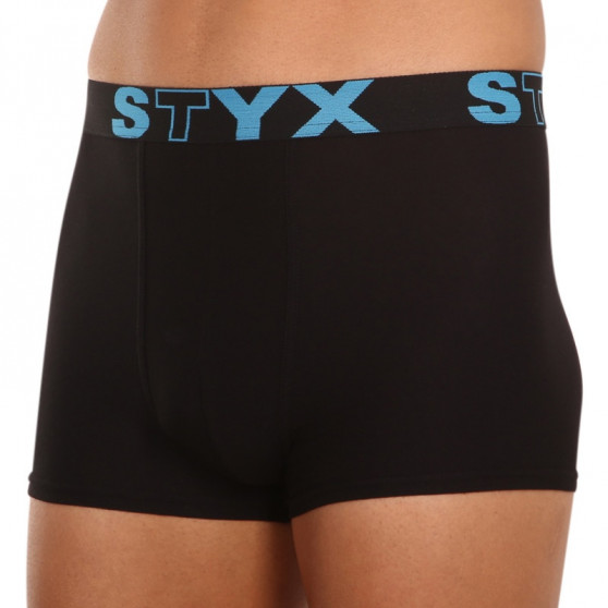 Boxers para hombre Styx goma deportiva negro (G961)