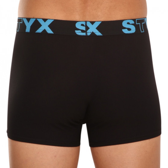 Boxers para hombre Styx goma deportiva negro (G961)