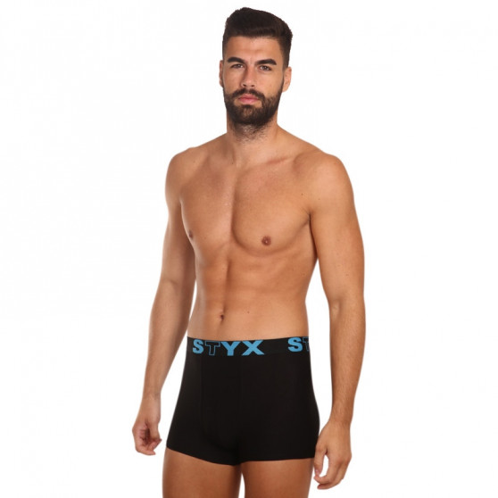 Boxers para hombre Styx goma deportiva negro (G961)