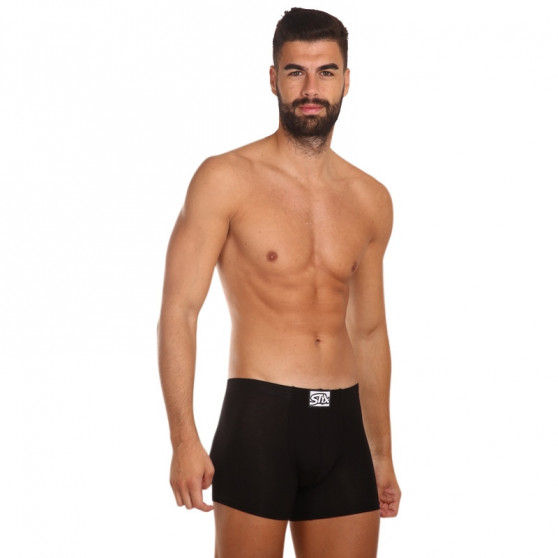 Boxers para hombre Styx largo clásico elástico negro (F960)