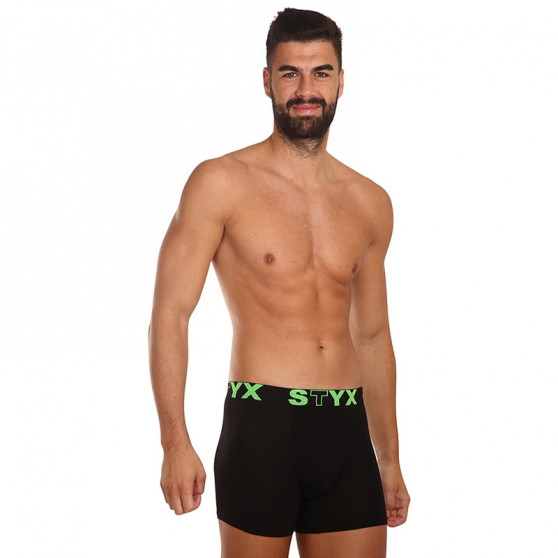 Boxers para hombre Styx long sport elastic negro (U962)