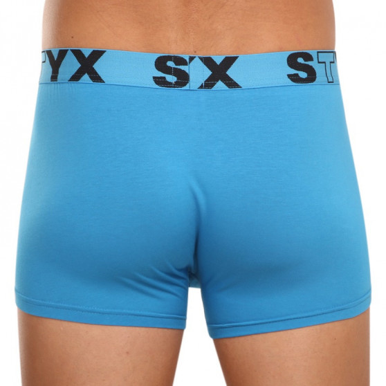 Boxers para hombre Styx deportivo elástico azul claro (G969)