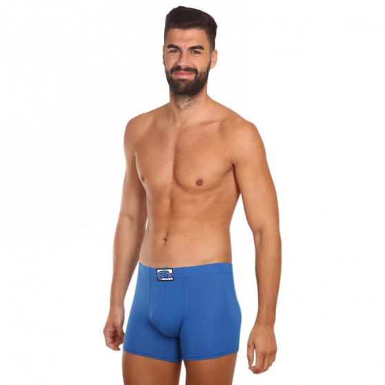 Boxers para hombre Styx largo clásico elástico azul (F967)